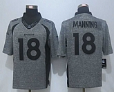 Nike Limited Denver Broncos #18 Manning Men's Stitched Gridiron Gray Jerseys,baseball caps,new era cap wholesale,wholesale hats